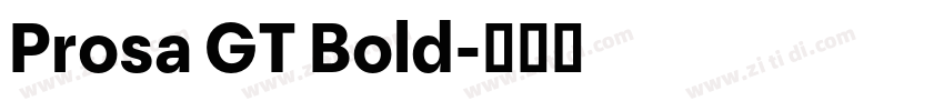Prosa GT Bold字体转换